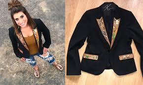 Business Meetings Get Western With Tooled Leather Blazers Fashionable Business Attire Leather Blazer Business Attire Women
