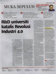 Pengaruh negatif maupun positif memberikan gambaran bahwa persiapan dalam menghadapi revolusi industri 4.0 yang sudah mulai terjadi haruslah matang dan tepat. R D Universiti Katalis Revolusi Industri 4 0 Pejabat Timbalan Naib Canselor Penyelidikan Inovasi