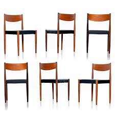 Flora danish modern dining chairs (set of 2) danish modern style: Mid Century Danish Modern Rosewood And Teak Dining Chairs