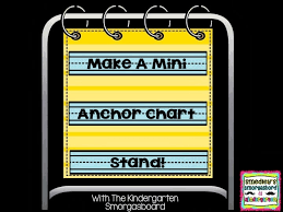 Mini Diy Anchor Chart Stand The Kindergarten Smorgasboard