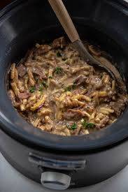 1/4 cup olive oil 1 medium carrot (peeled and diced) Slow Cooker Beef And Noodles Slow Cooker Gourmet