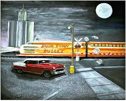 Lonesome Crossing By Larry E Lamb Art For Sale Canvas Paper Painting