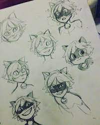 Cat Noir Drawing Cat Noir Noir Drawing Cat Noir Drawing Miraculous Ladybug