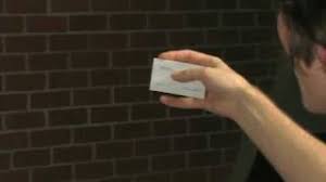 Now, to make it disappear, it's basically the same motion but in reverse. Make A Business Card Disappear Youtube