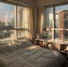 Minimalist High Rise Apartment Interiors Simple Small Space Design Instagram Aesthetic Bedroom Decor Aesthetic Rooms Aesthetic Bedroom Bedroom Design