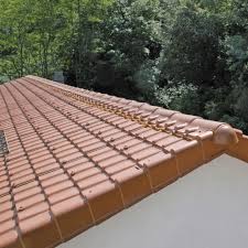 Plaque De Toiture Imitation Tuile Composite Rouge L 1 07 X L 2 08 M First Plast Terre Cuite Toiture Tuile