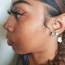 Nose Ring Gold Nose Cuff Silver Body Jewelry No Piercing Gold Fake Piercing Heart Nose Ring Nose Jewelry Silver Body Jewellery Bohemian Nose Ring