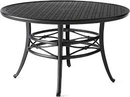 Acrylic 42 square kd pedestal dining umbrella table. Mallin Napa 9000 Series Cast Aluminum 48 Wide Round Dining Table With Umbrella Hole Mal9048u