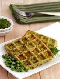 Green Pea Waffles Recipe Quick Snacks Recipes Indian Recipe Healthy Waffles Quick Recipes Snacks Waffle Recipes