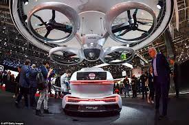 Audi Transforms Airbus Flying Taxi Design For Stylish Concept Car Concept Cars Futuristic Cars Flying Car