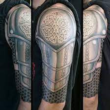 From small and simple to complex, and from black and white to colorful, you will get inspiration from the tattoo pictures below! Armour Celtic Tattoos For Men Armour Tattoo Celtic Knot Tattoo