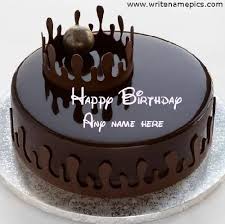 Happy Birthday Chocolate Cake With Name Edit Online Free Happy Birthday Chocolate Cake Chocolate Cake With Name Chocolate Cake Designs