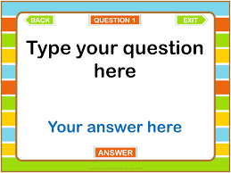 Editable Powerpoint Quiz Templates In Summer Colors For Personal And Com Powerpoint Quiz Template Interactive Powerpoint Presentation Powerpoint Game Templates