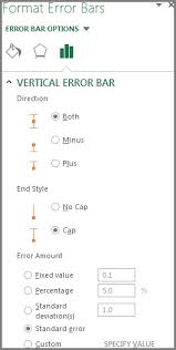 They show the precision of a measurement. Add Change Or Remove Error Bars In A Chart Office Support