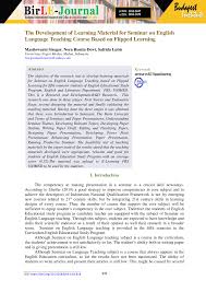 English telugu type in english and press space(add space) to get converted to telugu. Pdf The Development Of Learning Material For Seminar On English Language Teaching Course Based On Flipped Learning