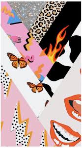 Aesthetic Wallpaper Painted Doors Vsco Cow Print Lightning Bolt Mouth Butterflies Co Retro Wallpaper Iphone Cow Print Wallpaper Cheetah Print Wallpaper