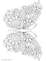 Printable cute coloring pages for adults. Coloring Pages Butterflies For Adults Coloring Pages Printable Com