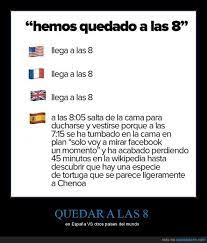Darse de alta como autónomo en españa cuenta a día de hoy con un pequeño impulso inicial: Quedar A Las 8 En Espana Vs En El Resto Del Mundo En Espana Vs Otros Paises Del Mundo Memes De Espana Memes Divertidos Chistes Graciosos