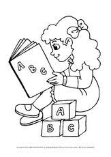 Ausmalbilder In Der Schule C 1 10 Pdf Grundschulmaterial Schulanfang Schule