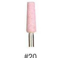 Keystone Pink Mounted Points, #20 Tapered, For Precious Ceramic Metals, Made