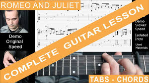 Love theme from romeo & juliet. Romeo And Juliet Dire Straits Guitar Lesson Tutorial Cover Tabs Chords Note Per Note Standard Youtube