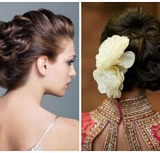 The groom arrives on a white horse. Indian Bridal Hairstyles For Short Curly Hair