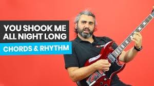Chords ratings, diagrams and lyrics. You Shook Me All Night Long Guitar Lesson Chords Rhythm Acdc Guitar Tutorial Youtube