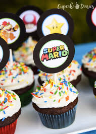 See more ideas about mario cake, super mario cake, super mario. Super Mario Bros Cupcakes With Free Printable Toppers