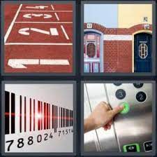 For your five letter challenge, let's say you would have the image of a snake wrapped around itself, a close up. 4 Pics 1 Word Answers For Track Doors Barcode Button