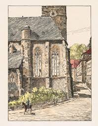 Zwischen alter brücke und schloss, liegt die schlosskirche! Blick Auf Schlosskirche Und Schlossstrasse In Alt Saarbrucken Von Schlosskirche Antiquariat Martin Barbian Grund Gbr