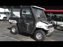 Front and rear, electric dump box, snow blade attachment (not yet mounted), open cab with side doors and plexiglass. 391191 Used 2007 Polaris Ranger Xp Side By Side For Sale Youtube