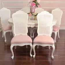 Stunning Pink Shabby Chic Things Shabby Cottage Chic Set 6 Dining Chair White Cane Back Pink Line Shabby Chic Dining Shabby Chic Dining Room Shabby Chic Room