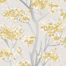 She is a perfect and enthusiastic house­ spite of the wallpaper. I Love Wallpaper Meadow Floral Trail Wallpaper Yellow Wallpaper From I Love Wallpaper Uk