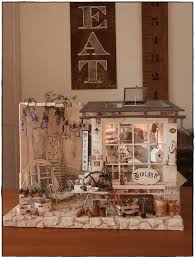 Little Brocante Shop Roombox Puppenhaus Viktorianisches Puppenhaus Miniatur Zimmer