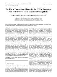 Pembawa acara pun bertanya, bagaimana hasil sementara uji klinis atau penelitian yang prof. Pdf The Use Of Design Based Learning For Stem Education And Its Effectiveness On Decision Making Skills