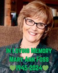 Dear friends… Our mom, Mary Ann (MA), peacefully passed away at home early  this morning after a courageous battle with pulmonary fibrosis. We will  miss her every day. Thank you for everything
