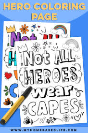 First responders worksheets and coloring. Not All Heroes Wear Capes Free Coloring Page My Home Based Life
