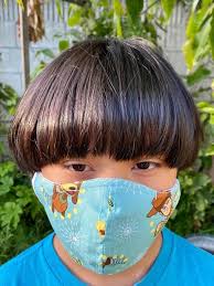 Kids Assorted 100 Cotton Fabric Face Mask With Nose Wire Etsy In 2020 Cotton Fabric Face Native Print