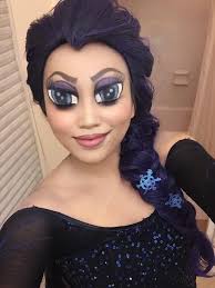 A Tutorial Showing How To Make Anime Big Eyes Using Makeup To Look Like Elsa From Frozen Anime Eye Makeup Big Eyes Makeup Halloween Eye Makeup