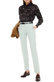 Maybe you would like to learn more about one of these? Shop Vince Printed Silk Satin Shirt In Black