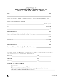 (a) provide a full, detailed description of the most recent incidents showing: Free California Parental Minor Children Power Of Attorney Form Pdf Word Eforms