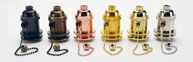 These s type pull chain clusters are perfect for repairing or creating a lamp with two bulbs. Light Sockets