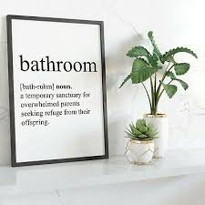 Need some ideas to update your bathroom decor? Bathroom Definition Wall Print Bathroom Wall Art Home Decor Idea Ideas Quote Ebay