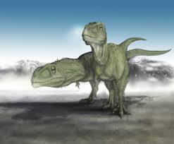 Amazon.com: Posterazzi A pair of young Giganotosaurus carolinii make their  way across a volcanic landscape. Argentina Late Cretaceous Period (97 000  ...