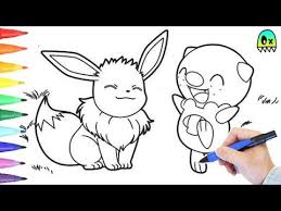 Ash and pikuchu are best friends. Pokemon Coloring Pages Eevee Pikachu And Friends I Fun Colouring Videos For Kids Youtube