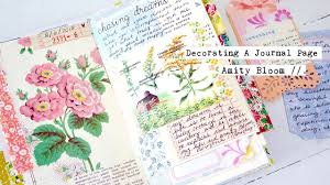 Decorating A Journal Page Journaling Process Youtube Journal Pages Paper Craft Videos Journal