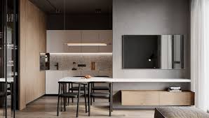 bordo apartment cgi visualization in 2020 small urban apartment small apartments dining room small