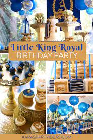 Little King Royal Baby Shower Kara S Party Ideas Royal Birthday Party Royal Theme Party 1st Birthday Decorations Boy