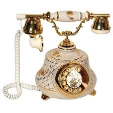 Tombul Porselen Beyaz Antika Telefon Telefonlar Antika Antikalar