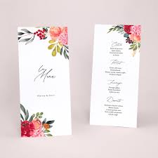 Beau faire part pour un mariage. Menu July Mms65 002 Collection Champetre Cottonbird Fr